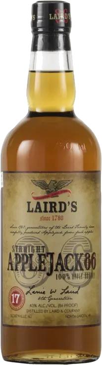 LAIRDS STRAIGHT APPLEJACK 86 BRANDY