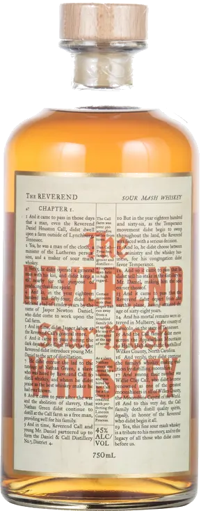 THE REVEREND SOUR MASH WHISKEY