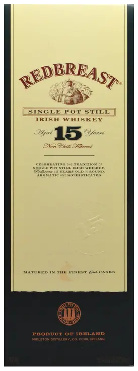 REDBREAST 15YR OLD IRISH WHISKEY