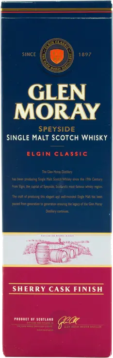 GLEN MORAY SHERRY CASK SCOTCH WHISKEY