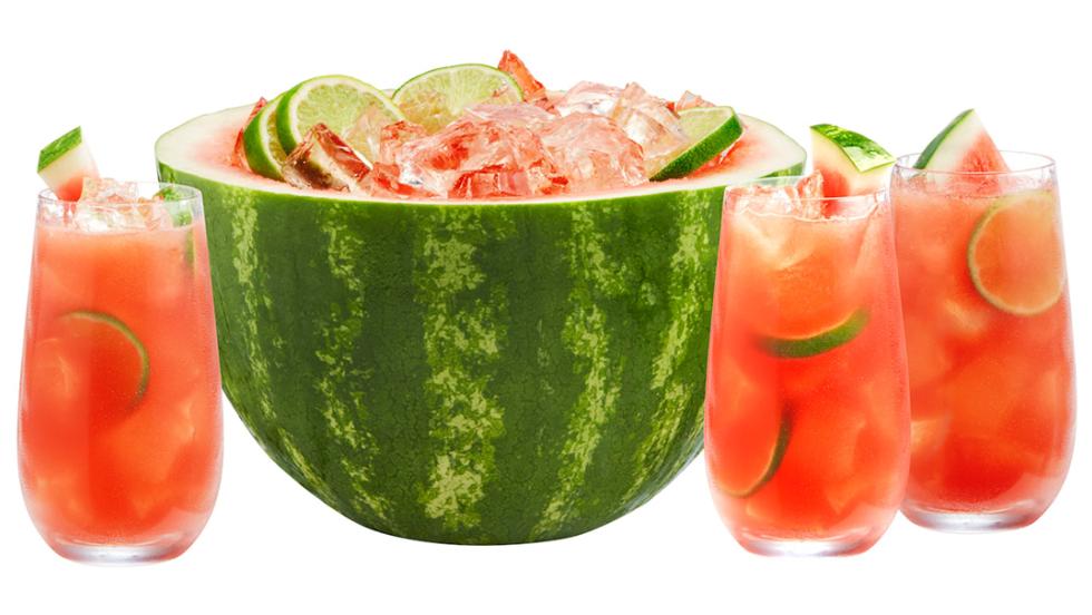watermelon and tequila