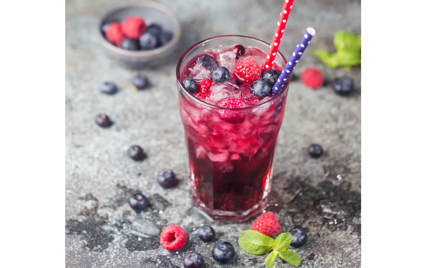 Raspberry Blueberry Ginger Smash