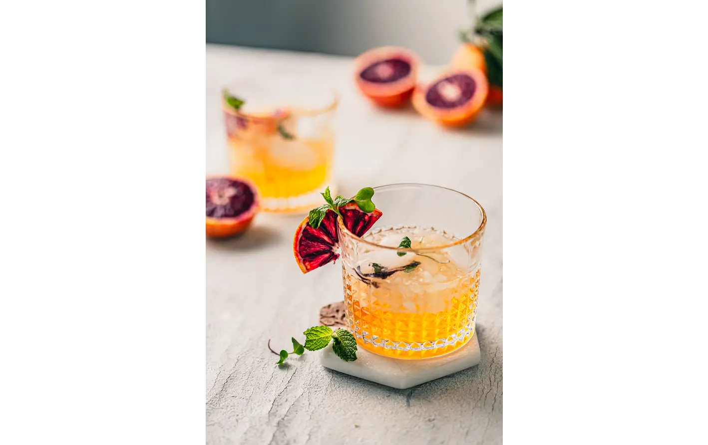Blood Orange Whiskey Sour