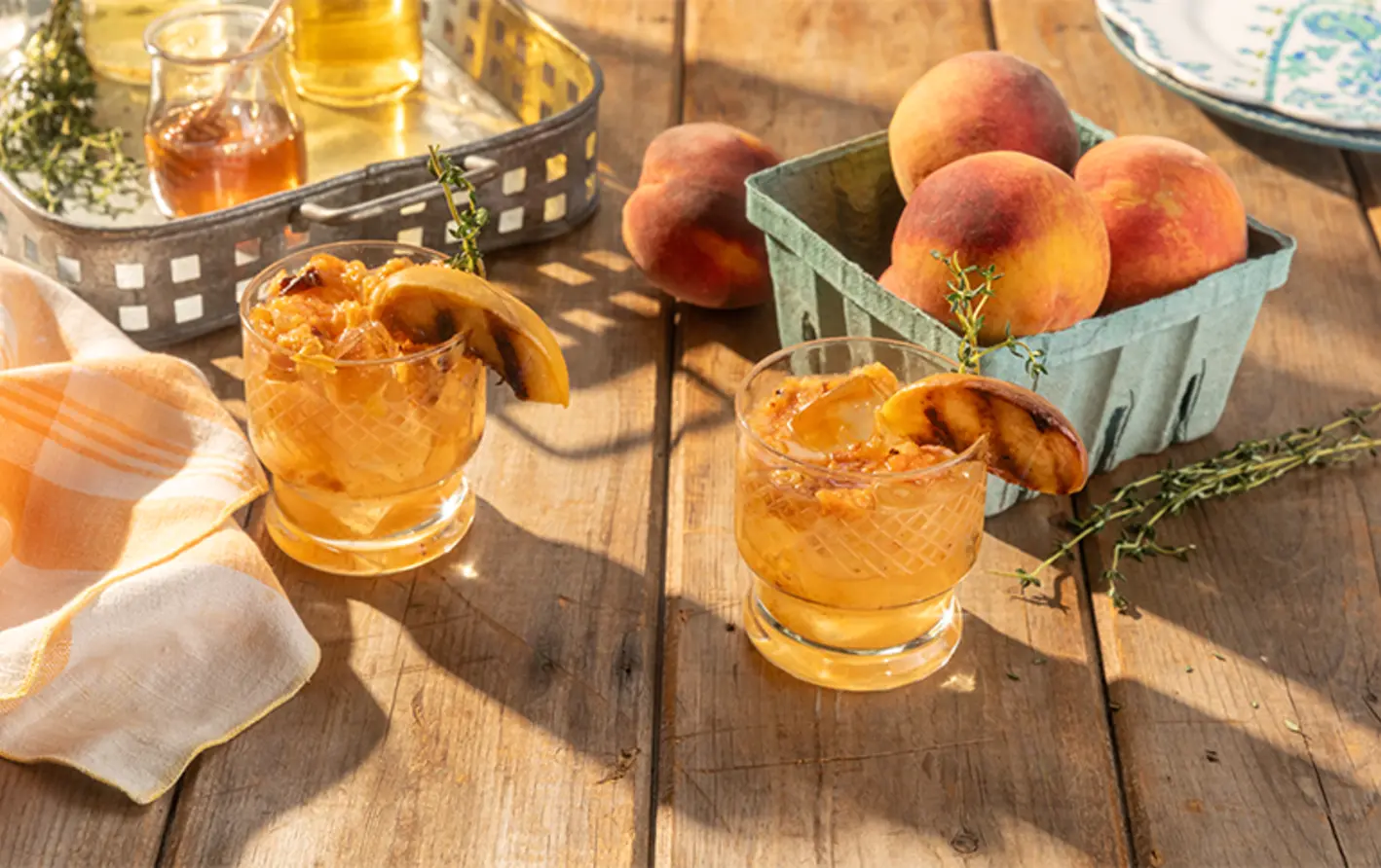 Grilled Peach Tonic