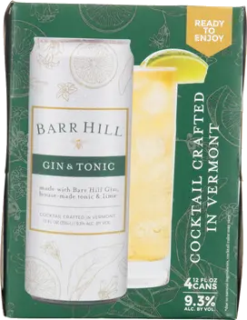 BARR HILL GIN &amp; TONIC 4P 355ML