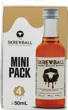SKREWBALL PB WHISKEY 4 PACK